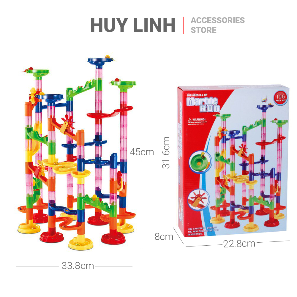 Bộ đồ chơi lắp ráp Marble run cho bé
