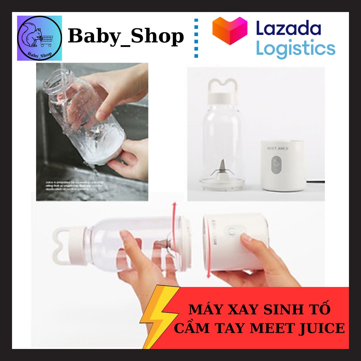 Máy xay mini, máy say sinh tố cầm tay. máy xay sinh tố cầm tay meet juice - bền đẹp có quai xách tiện dụng. máy xay đa năng , máy say sinh tố cầm tay, máy xay sinh tố cầm tay