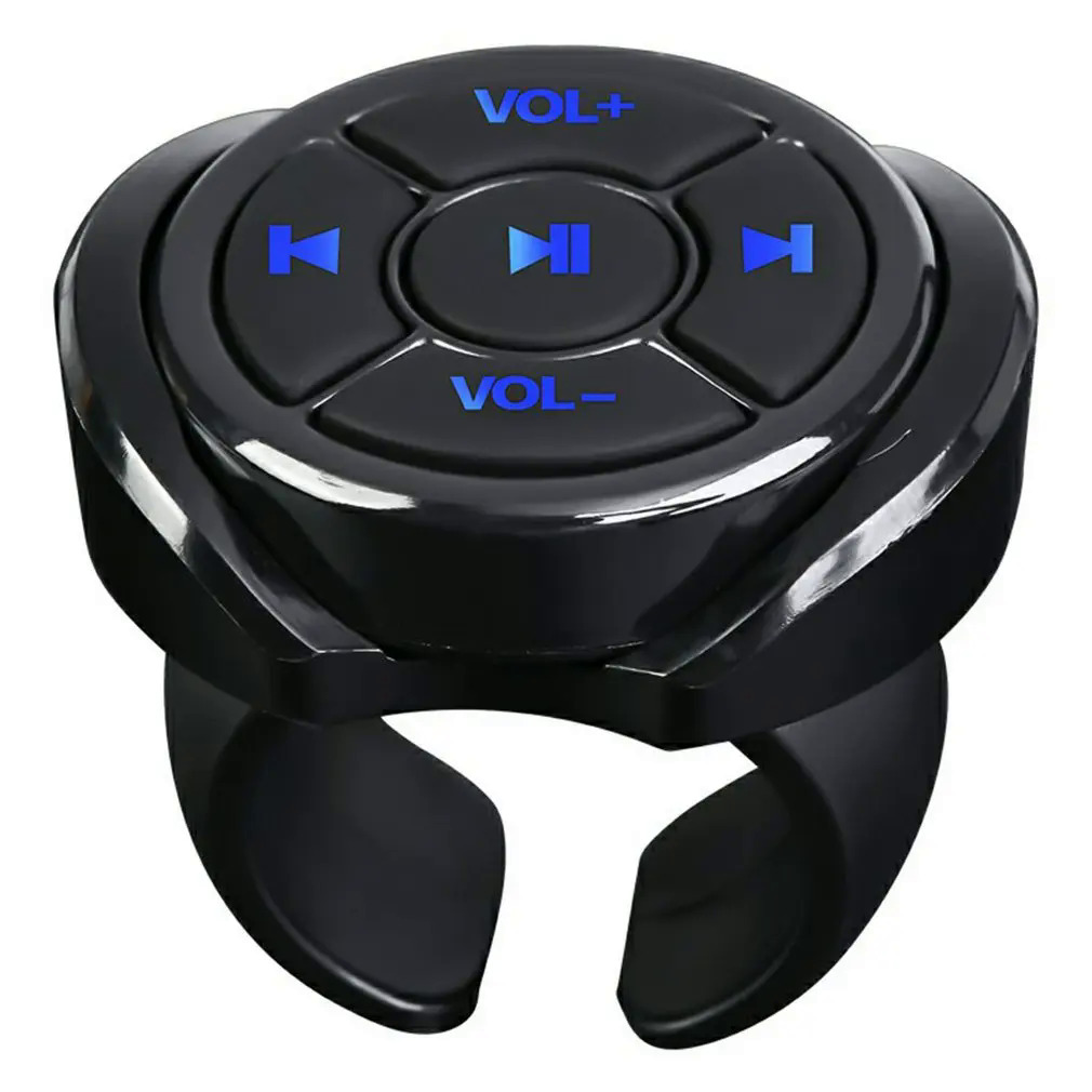 Không dây Bluetooth phương tiện truyền thông nút điều khiển từ xa xe xe máy xe đạp chỉ đạo Wheel MP3 âm nhạc chơi cho IOS Android điện thoại máy tính bảng