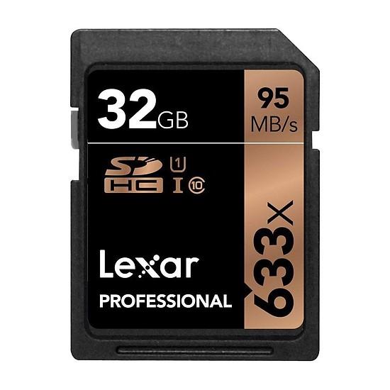 Thẻ nhớ sdhc lexar professional 633x 32gb uhs-i 95mb/s