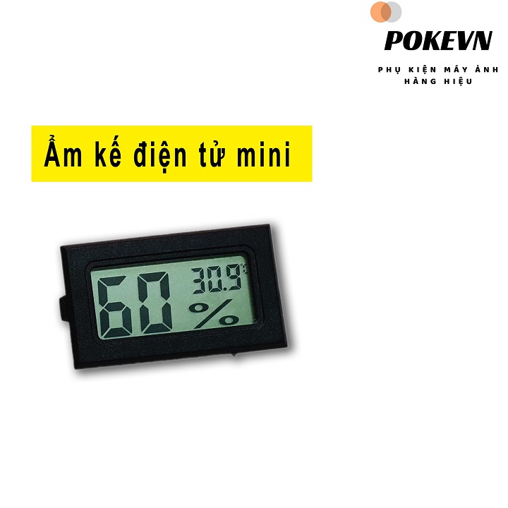 [HCM]Ẩm Nhiệt Kế Điện Tử Mini Đo Độ Ẩm Cho Máy Ảnh