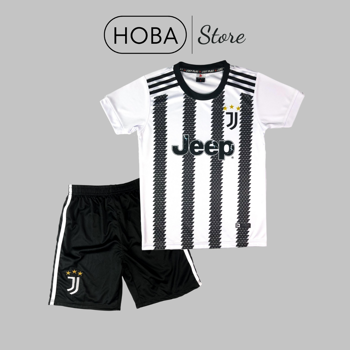 Bộ quần áo bóng đá trẻ em đồ đá banh trẻ em Juventus
