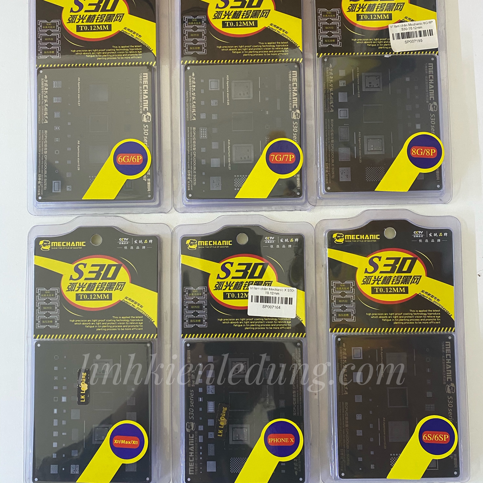 Vỉ làm chân A& iC Mechanic S30 từ 6G đến XSM