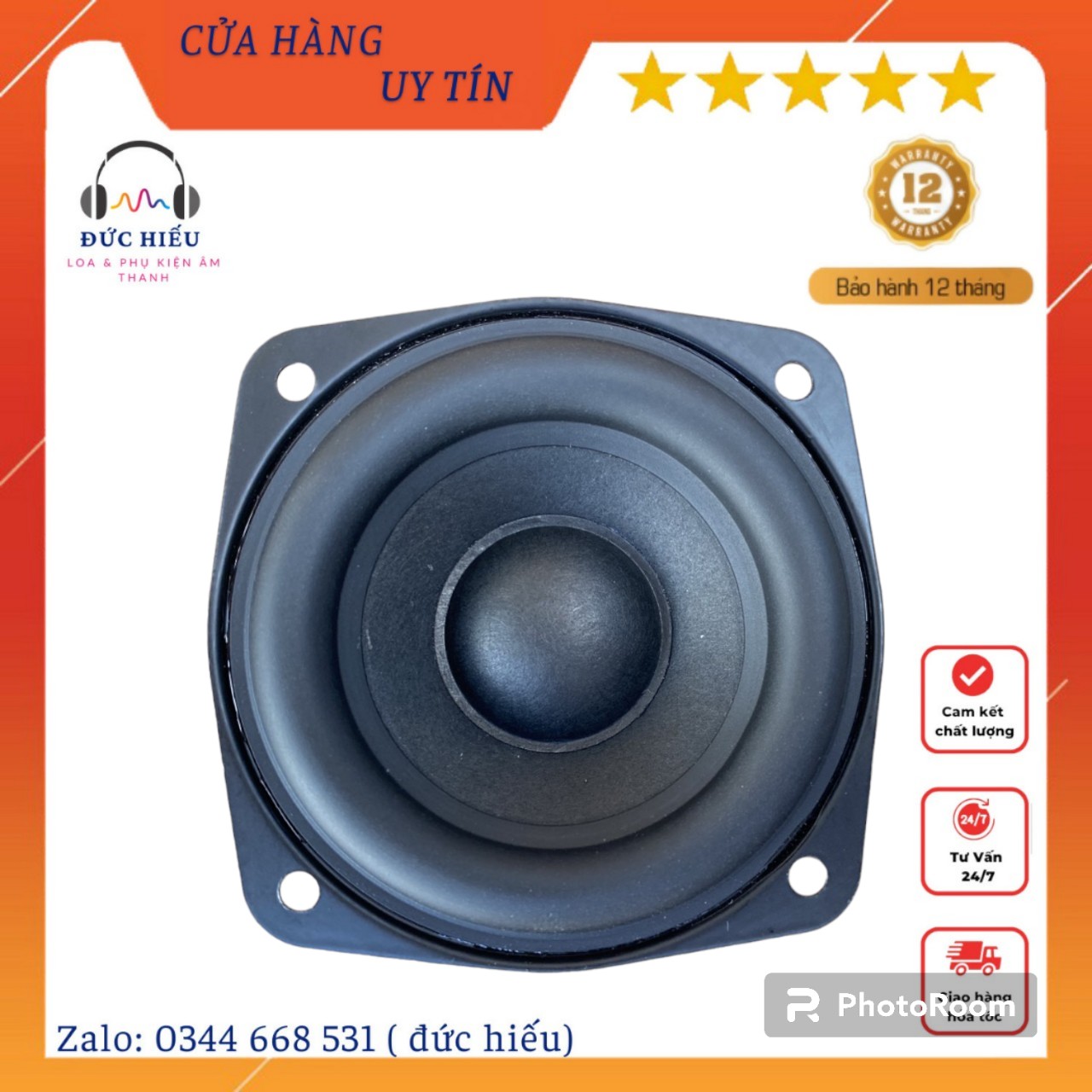 Củ loa trung trầm LG 3inch 4Ohm 15W mới, sử dụng chuyên cho diy loa bluetoothh, máy tính -giá 1 cái