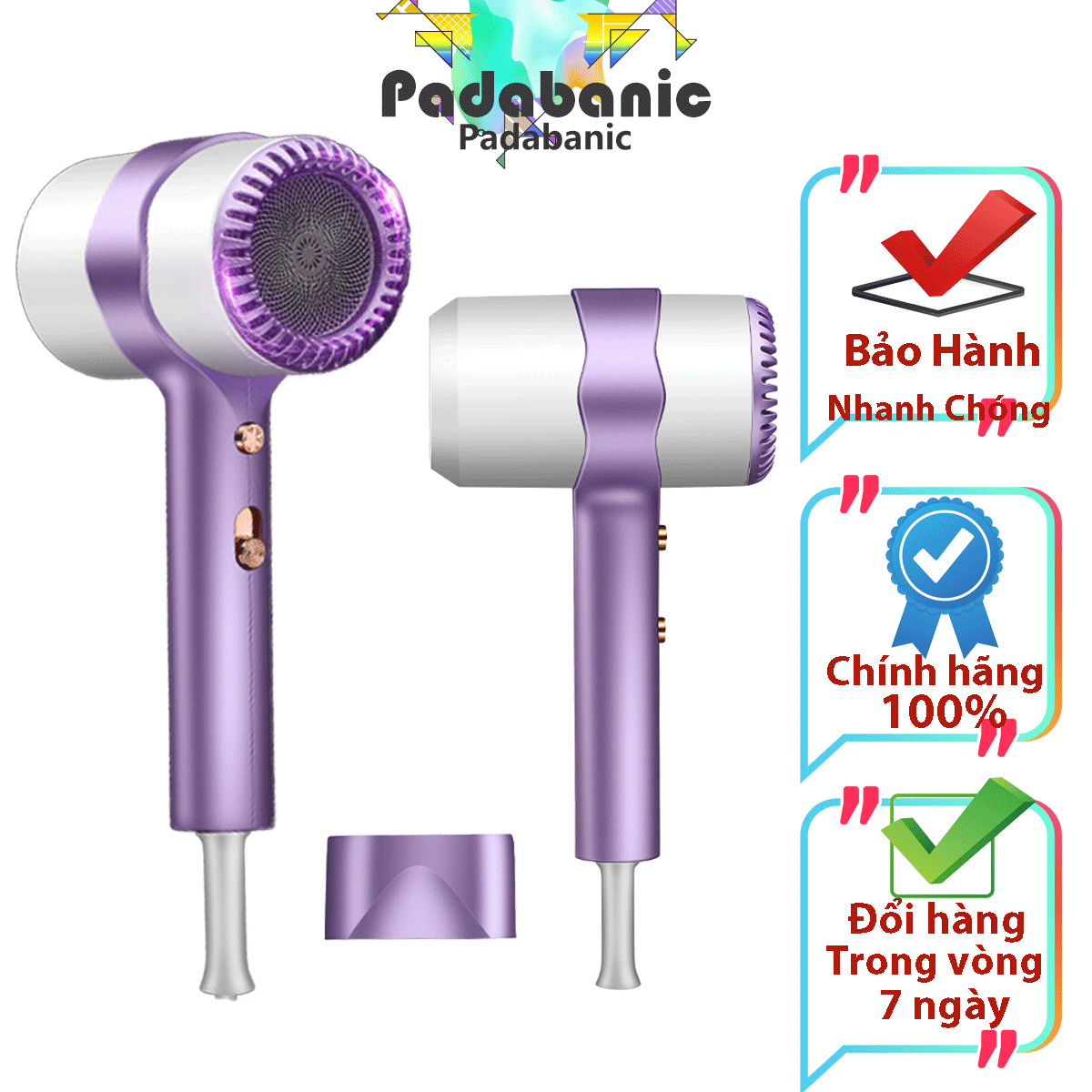Máy sấy tóc sấy hai chiều nóng lạnh 2700 chuyên nghiệp sấy tạo kiểu nhanh chóng