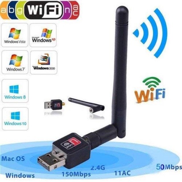 Usb thu wifi, usb bắt sóng wifi 802 có anten 150Mbps
