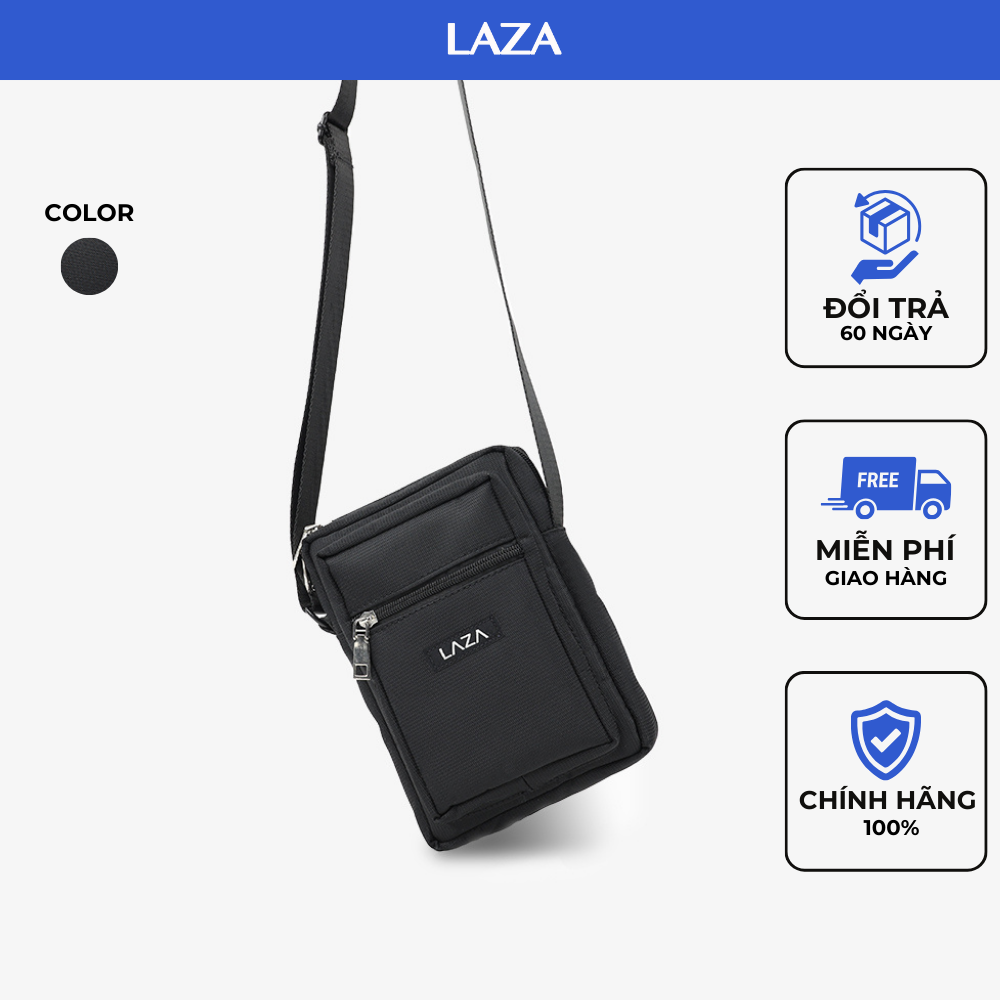 Túi đeo messenger , túi đeo mini tiện lợi thời trang unisex LAZA Actif 521 chất liệu trượt nước cao cấp