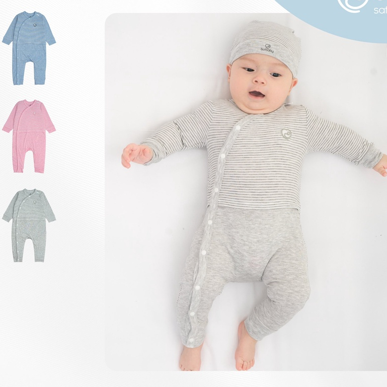 Bộ Body dài tay cài chéo Joyful Bu baby 0m- 6m