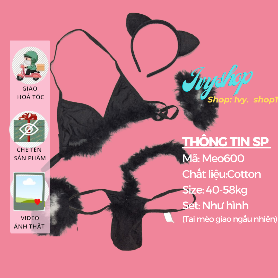 Đồ Ngủ Sexy Cosplay Thủy Thủ, Thú Cưng Mèo - Thỏ Xuyên Thấu - Bán Lẻ Hoặc Theo Combo 3 bộ - tt003+T900red+Mèo600 - Ivyshop