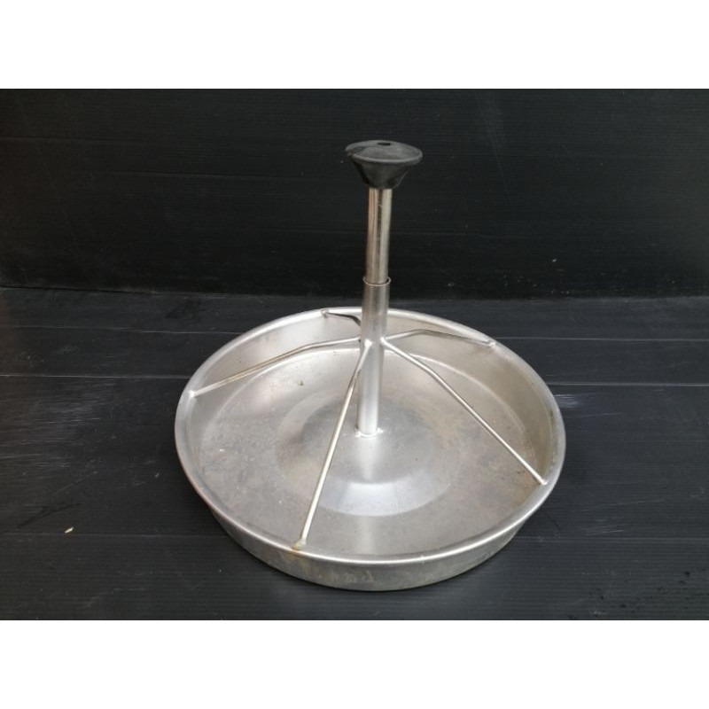 Máng tập ăn inox cho heo chó
