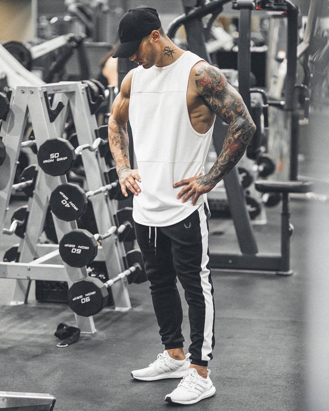 Áo tanktop thể thao, tập gym sát nách cá tính