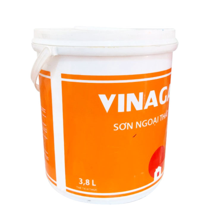 Sơn nước ngoại thất VINA GARD màu trắng - Lon 3.8 Lít - Chính hãng