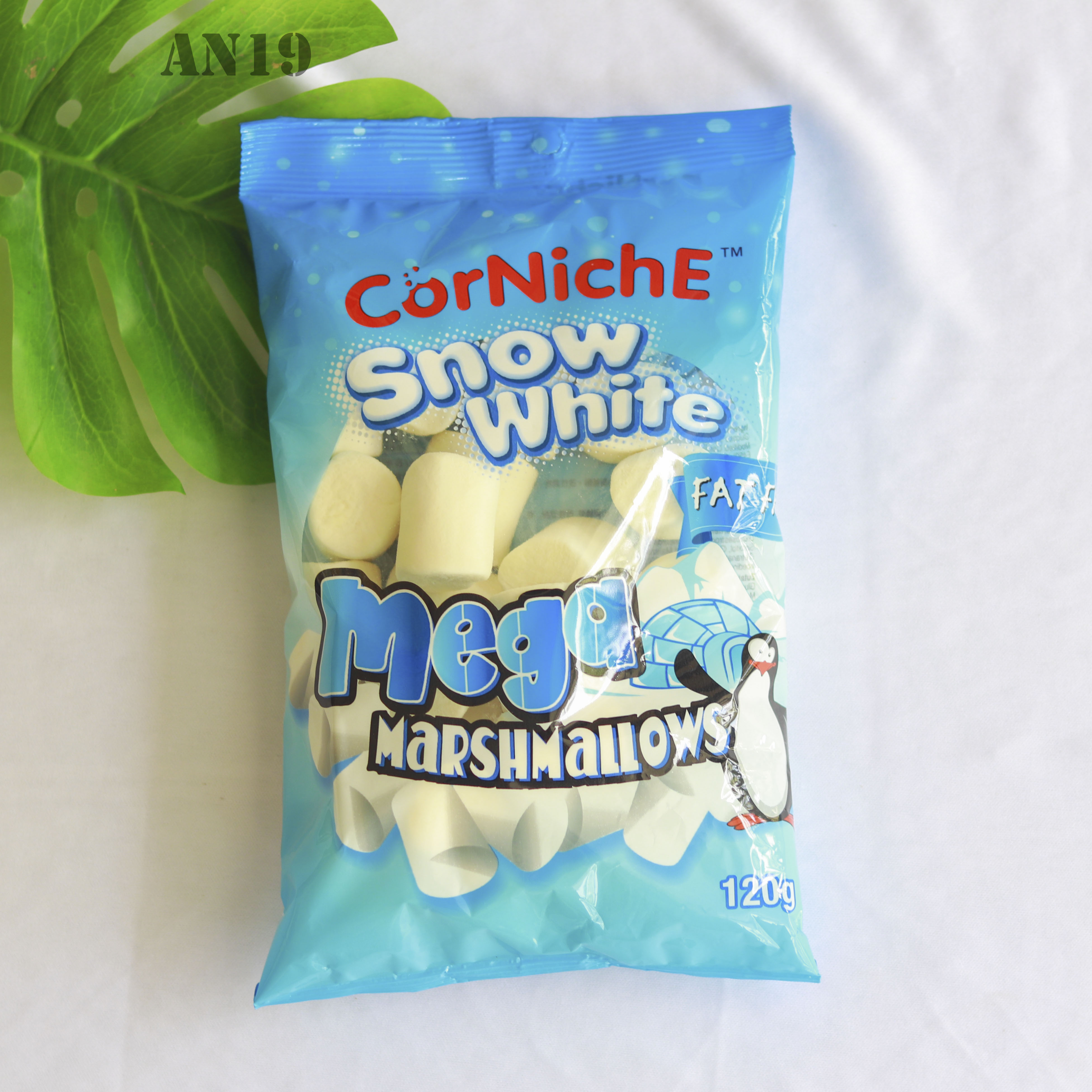 Kẹo Xốp Trắng Marshmallow Trắng Lớn 120gr