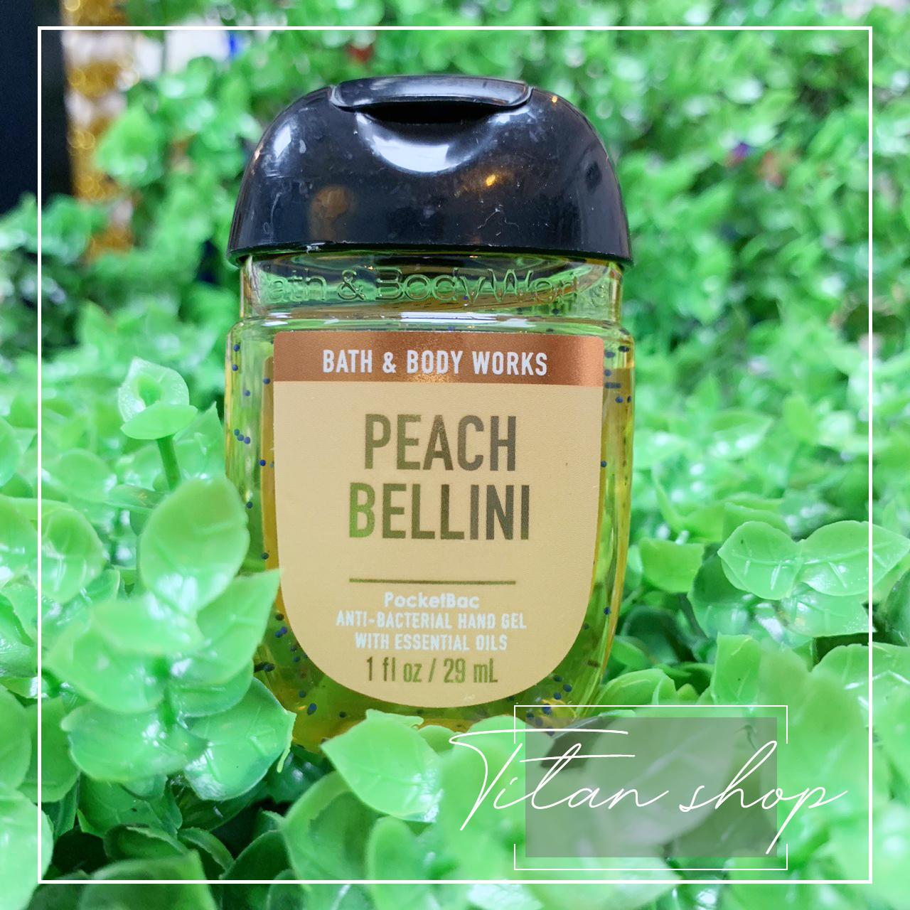 Gel rửa tay khô mini Bath & Body Works - Peach Bellini - 29mL