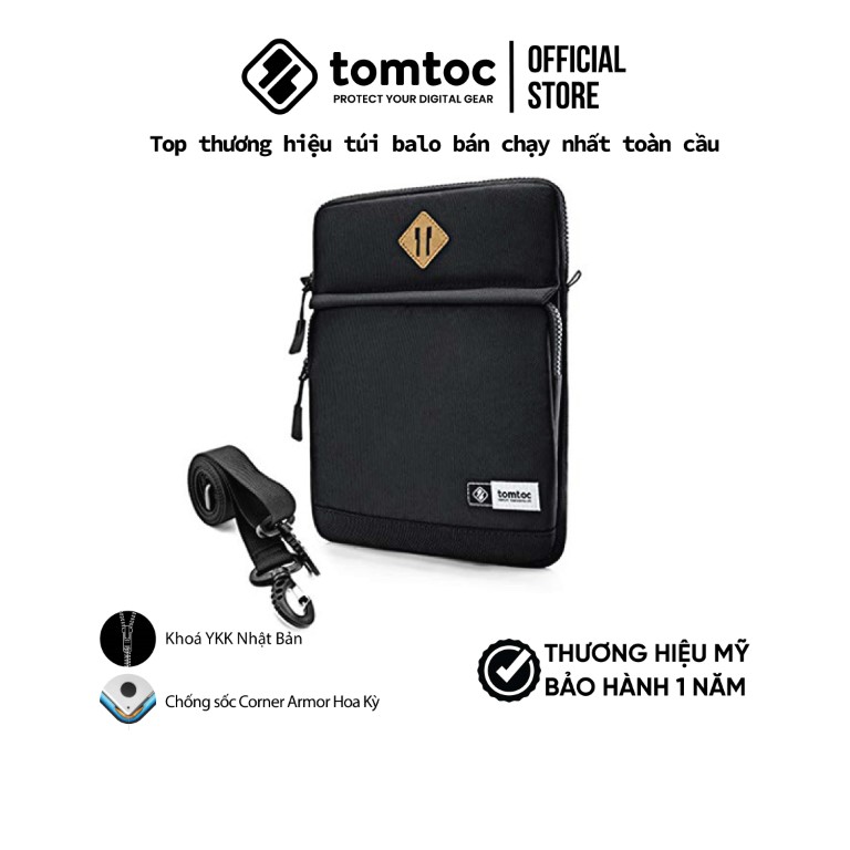 Túi đeo chéo chống sốc  Tomtoc Multi Function Shoulder Bags cho iPad 11inch-10.5inch - Hàng chính hãng