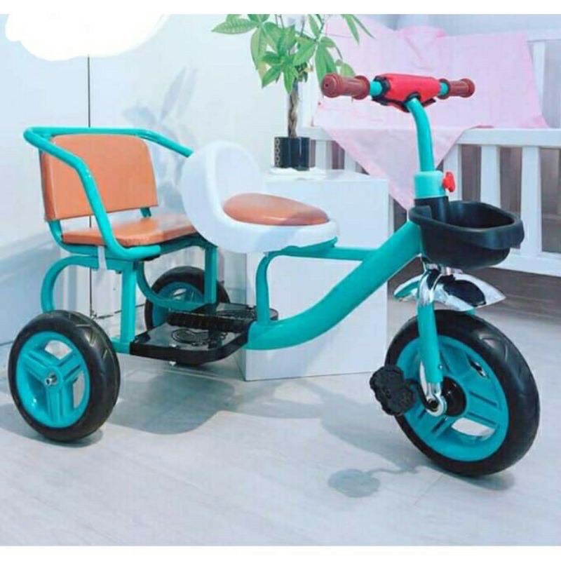 Xe đạp xích lô xe đạp đôi cho bé 2 - 7 tuổi
