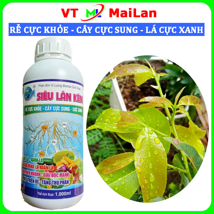 Siêu lân kẽm Biomax, biến vàng thành xanh, rễ cực khỏe