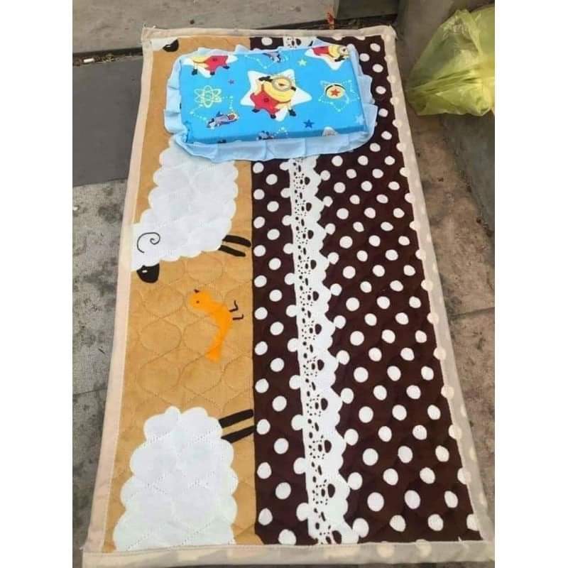 THẢM NỈ TRẢI GIƯỜNG CHO BÉ ĐI HỌC ,TRẢI GIƯỜNG LƯỚI 60X120CM