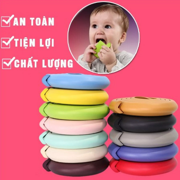 Cuộn Xốp Bọc Cạnh Bàn 2M - Dây Cao Su Che Bịt Cạnh Bàn, Ghế An Toàn Cho Bé