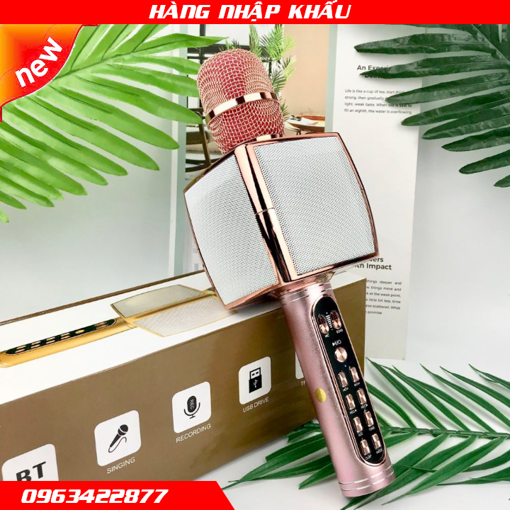 Míc đa năng karaoke ys 91 âm thanh chân thực, sống động, kiêm loa phát nhạc