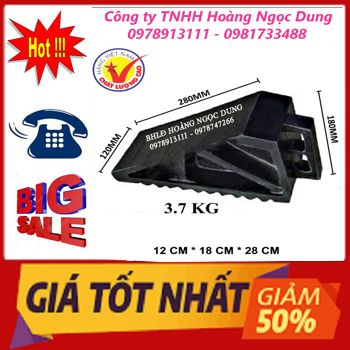 Cục chèn bánh xe ô tô, cục căn, cục chặn lùi bánh xe ô tô, xe tải, cục chèn lốp bánh xe di động