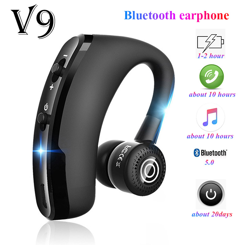VTUOGE V9 Tai nghe Bluetooth không dây Tai nghe Bluetooth dành cho doanh nghiệp Tai