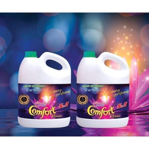 Nước giặt xả hương comfort remix 5 in 1 - can 3,6 lít