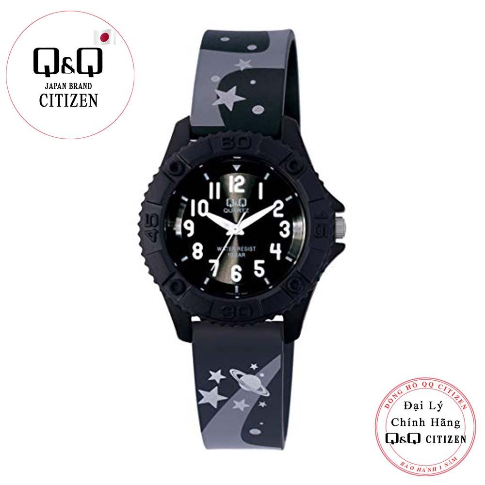 Đồng hồ trẻ em Q&Q Citizen VQ96J014Y dây nhựa thương hiệu Nhật Bản