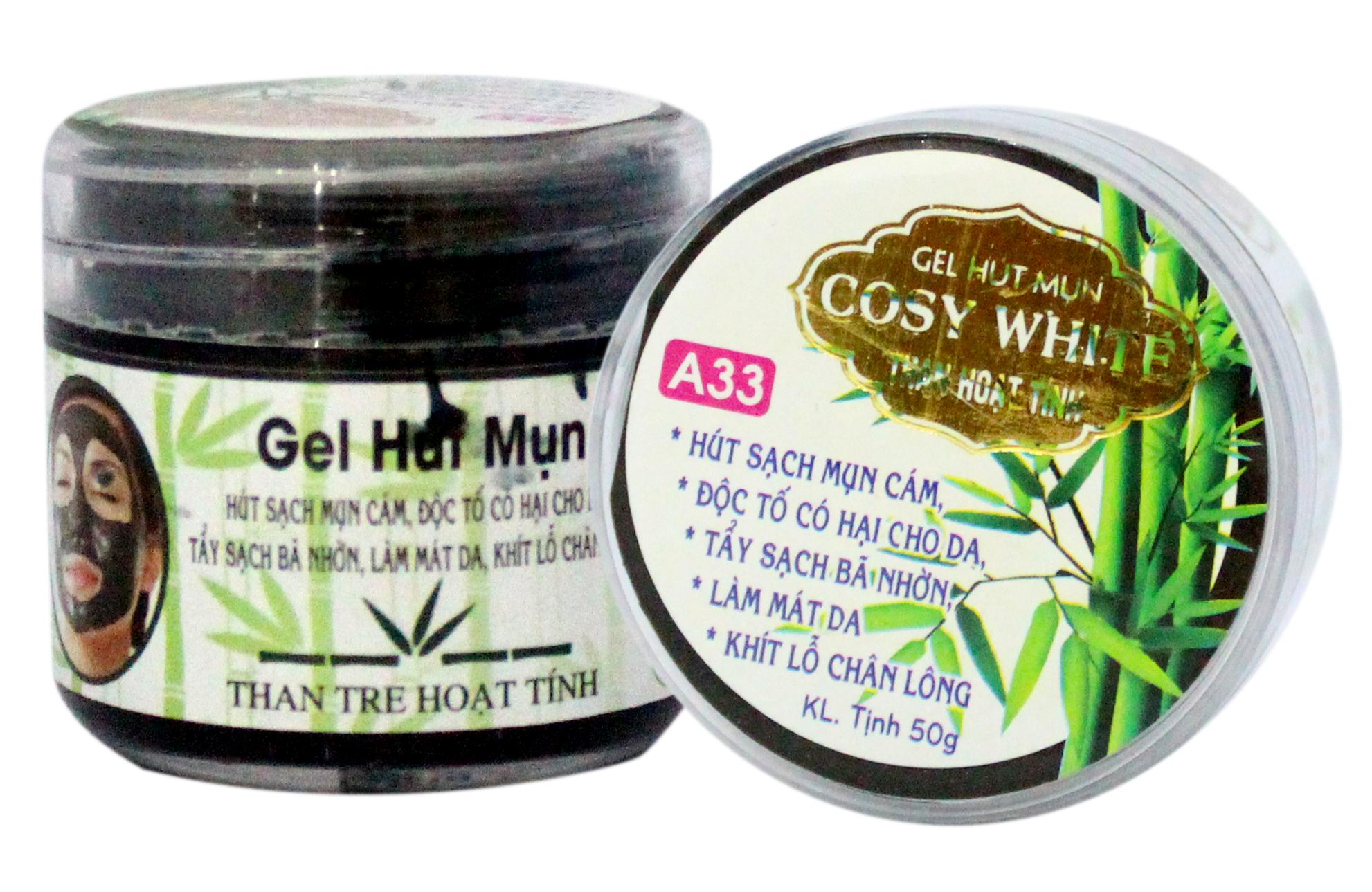 Combo 2 Gel hút mụn Than tre hoạt tính Cosy White 30g