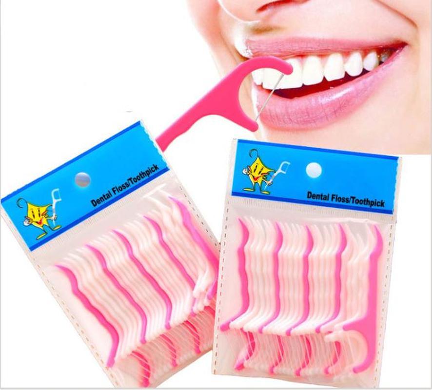 Combo 25 tăm chỉ nha khoa có tay cầm siêu tiện lợi