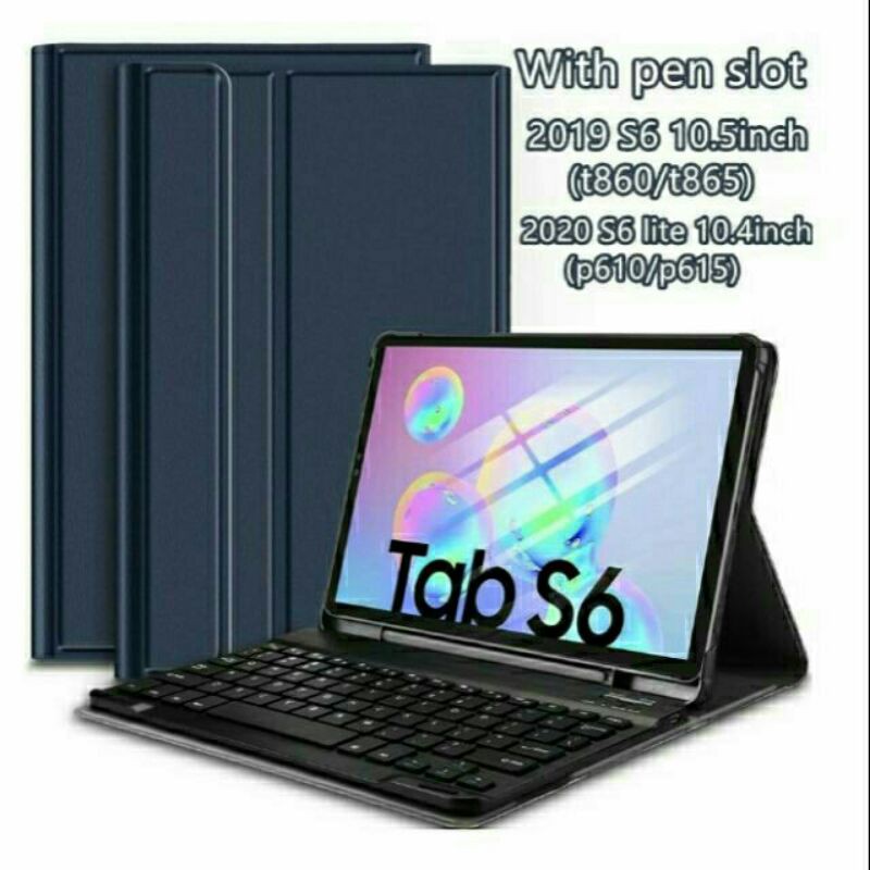 Bao da bàn phím samsung tab s6 lite/ p610/ p615 kết nối bluetooth