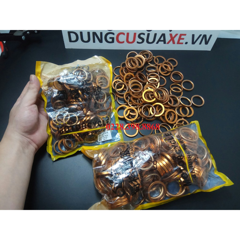 Gioăng Cổ Pô Xe To ( Exiter . Nouvo ... ) Túi 100 cái [ CHO KHÁCH XEM HÀNG]