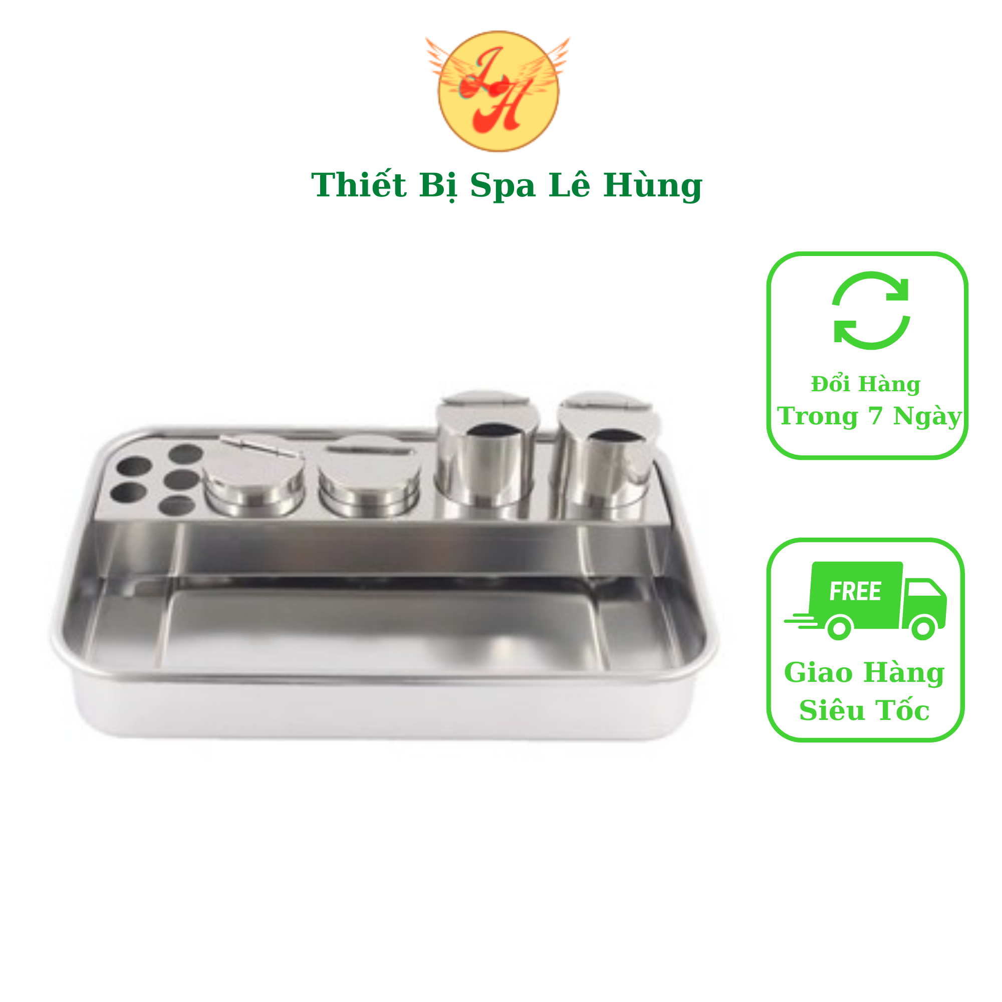 Khay đựng dụng cụ y tế, spa inox đa năng