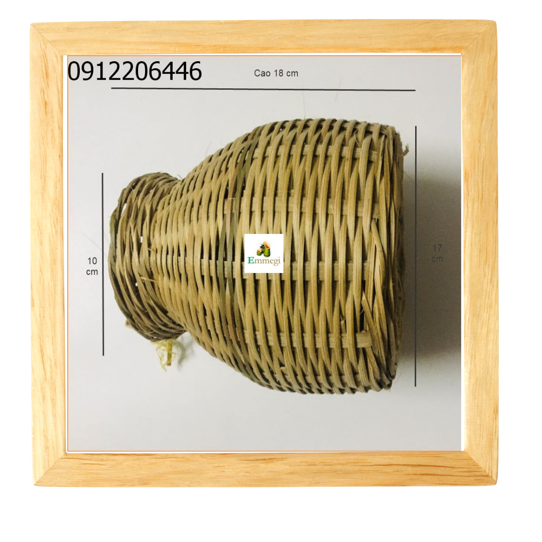 Giỏ bắt cua đan thủ công từ tre tự nhiên, có nhiều kích thước, dùng trang trí decor nhà hàng, sân vườn