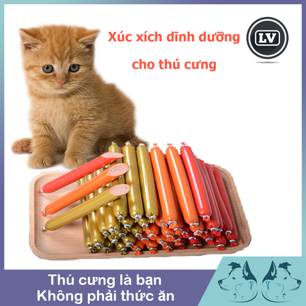 Thức ăn cho chó mèo - Xúc xích cao cấp cho chó mèo  Phụ kiện Long Vũ