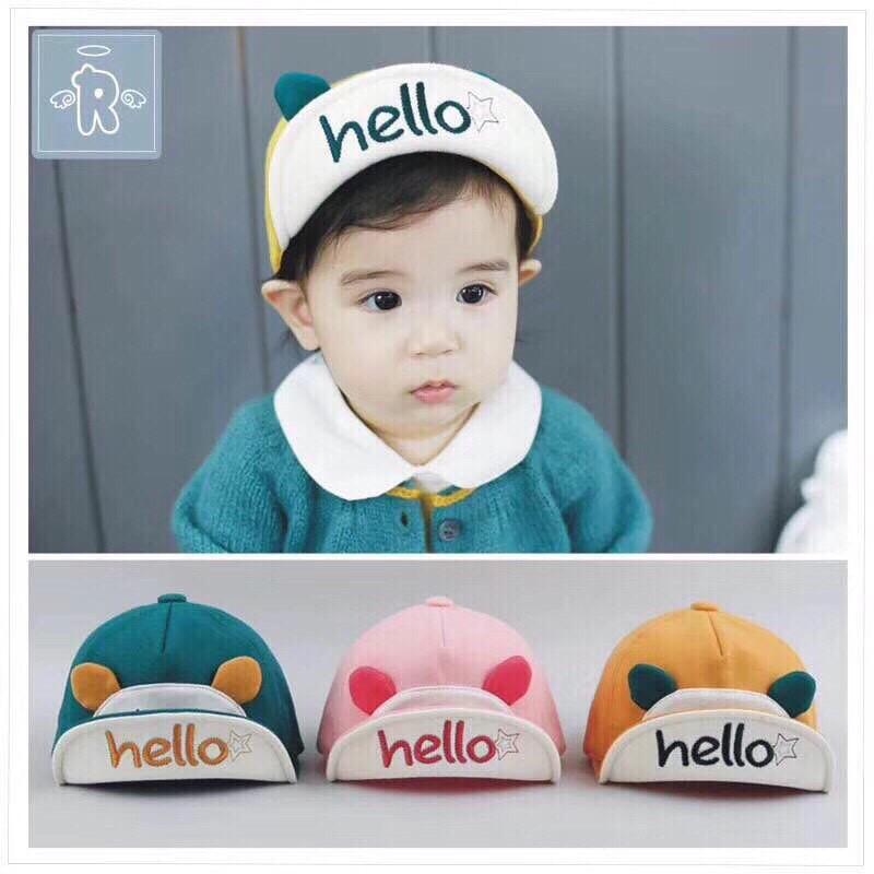 Mũ lưỡi trai Hello cho bé trai bé gái