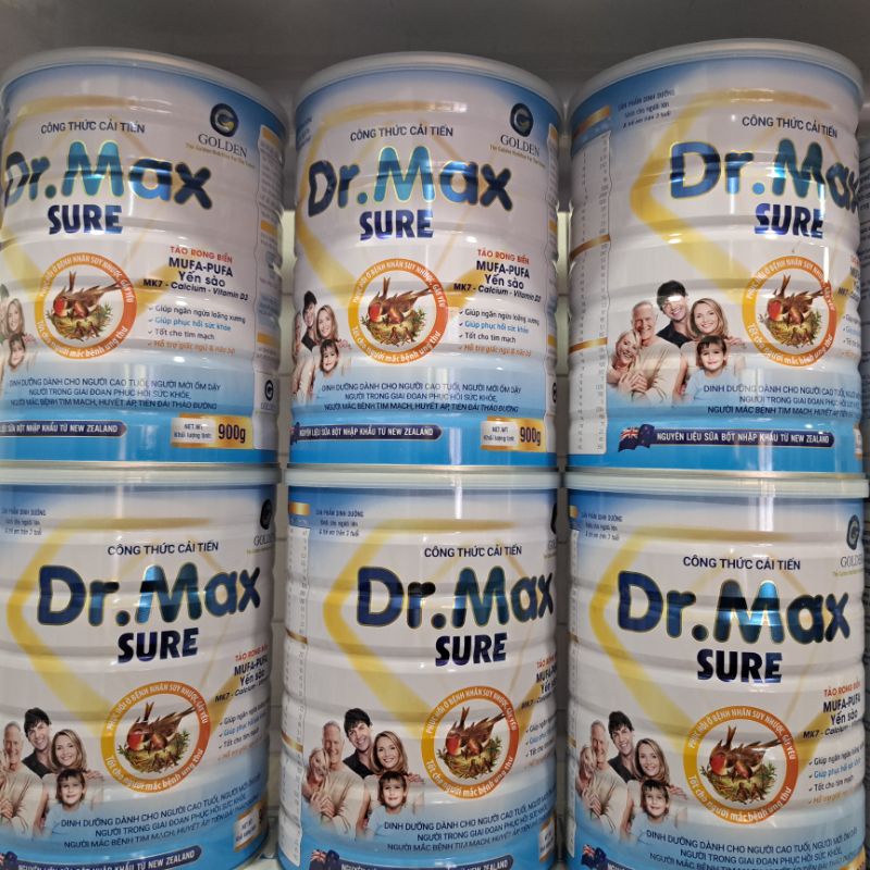 sữa Dr Max Sure lon 900g