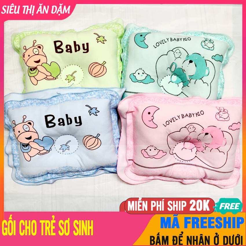 Gối Cho Trẻ Sơ Sinh KIOKIO Chống Méo Đầu, Bẹp Đầu, Nghẹo Cổ, Mềm Mại - Gối Ngủ Cho Bé, Gối Chống Méo Đầu Cho Trẻ Sơ Sinh, Gối Ngủ Trẻ Em, Goi Chong Meo Dau Cho Be, Gối Chống Bẹp Đầu - Gối Lõm Kiokio - BTT00641