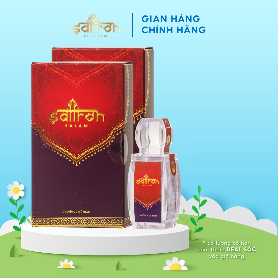 Nhụy hoa nghệ tây salam 2 hộp 0.5gram/hộp cao cấp saffron việt nam