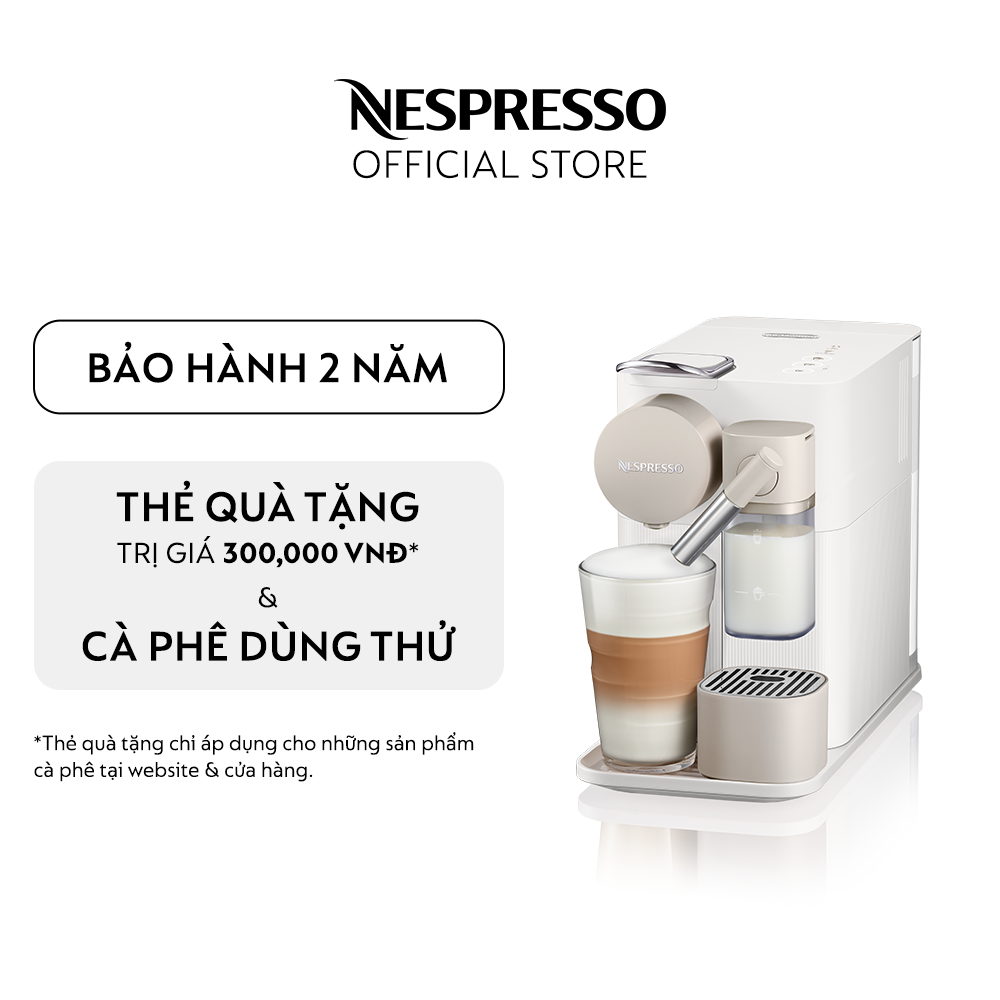 Máy pha cà phê viên nén Nespresso Lattissima One - Trắng