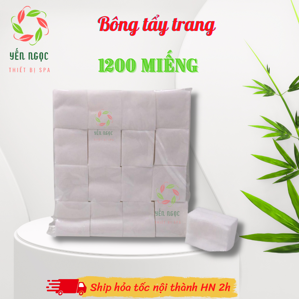 Gói 1200 miếng bông tẩy trang loại rẻ cho spa | Bông tẩy trang spa mềm mịn