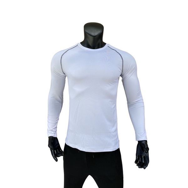 Áo giữ nhiệt, áo bó body, áo tập gym thể thao nam Áo thun nam dài tay áo giữ nhiệt nam cổ tròn chất thun 4 chiều dày kiểu dáng thu đông