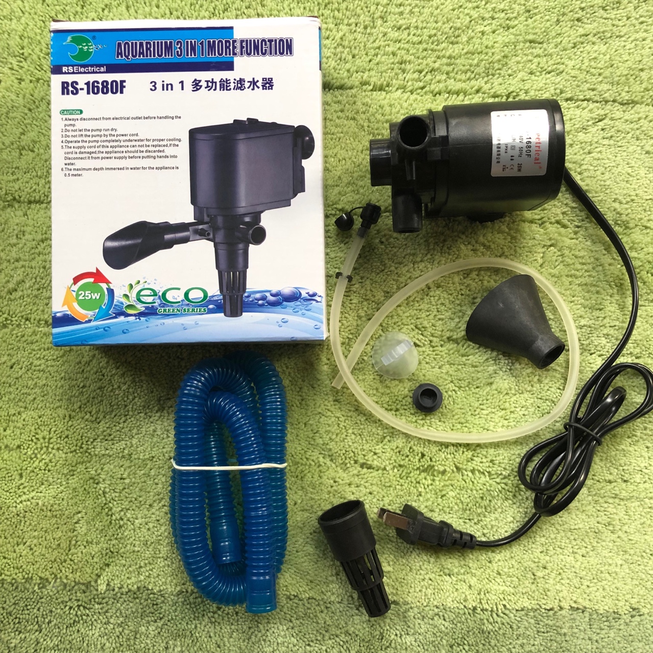 Máy bơm nước risheng rs 1680f dành cho hồ cảnh