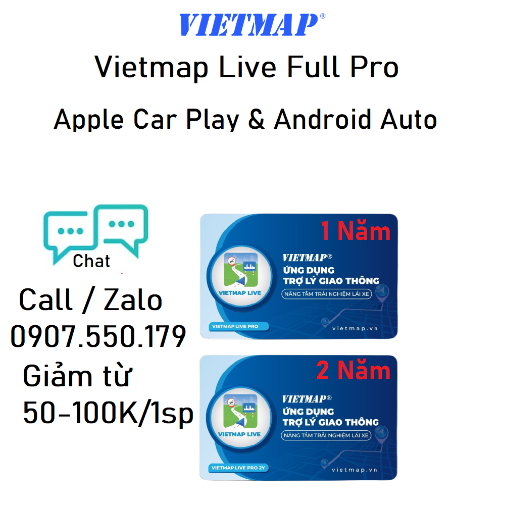 Vietmap Live Pro - Bản đồ dẫn đường cho ô tô có đầy đủ cảnh báo giao thông