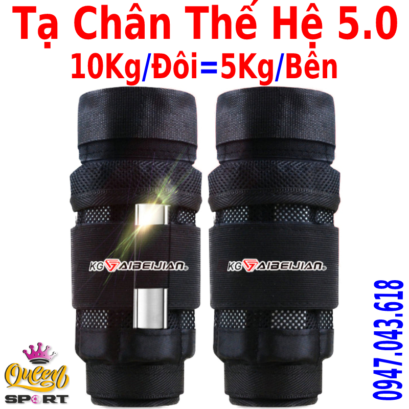 Tạ đeo tay chân cao cấp 10Kg/Đôi phiên bản 5.0 thế hệ mới nhất 2022 hỗ Trợ Tập luyện giảm mỡ tăng cơ nâng cao thể lực và sức bền