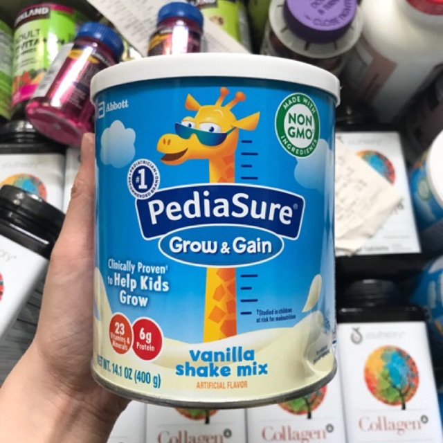 SỮA BỘT PEDIASURE 400GR VỊ VANI CHUẨN MỸ CHO TRẺ 1-13 TUỔI