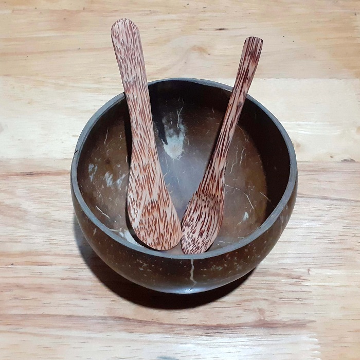 Bộ Bát trộn mặt nạ Gáo dừa tự nhiên YESCOCO XƯỞNG SX