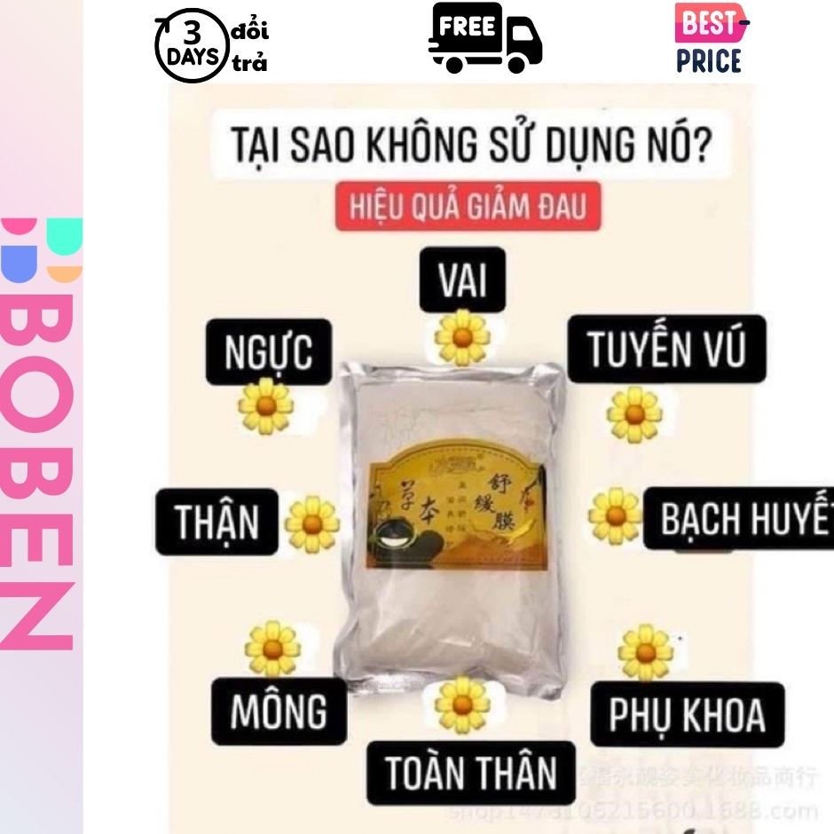 Bột năng lượng nóng dưỡng sinh spa mặt nạ đắp giảm đau mỏi