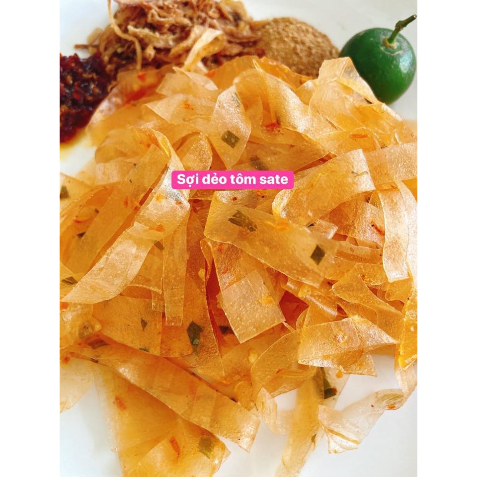 1 bịch bánh tráng sợi dẻo tôm sate siêu ngon
