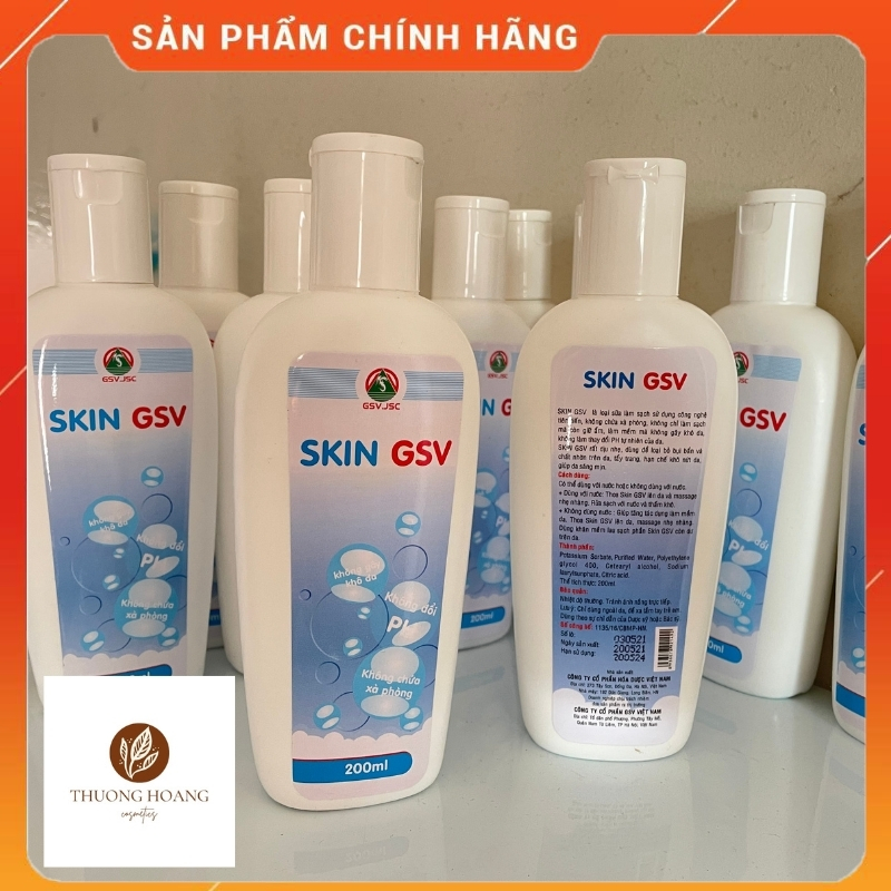 Sữa rửa mặt, sữa tắm skin gsv 200ml